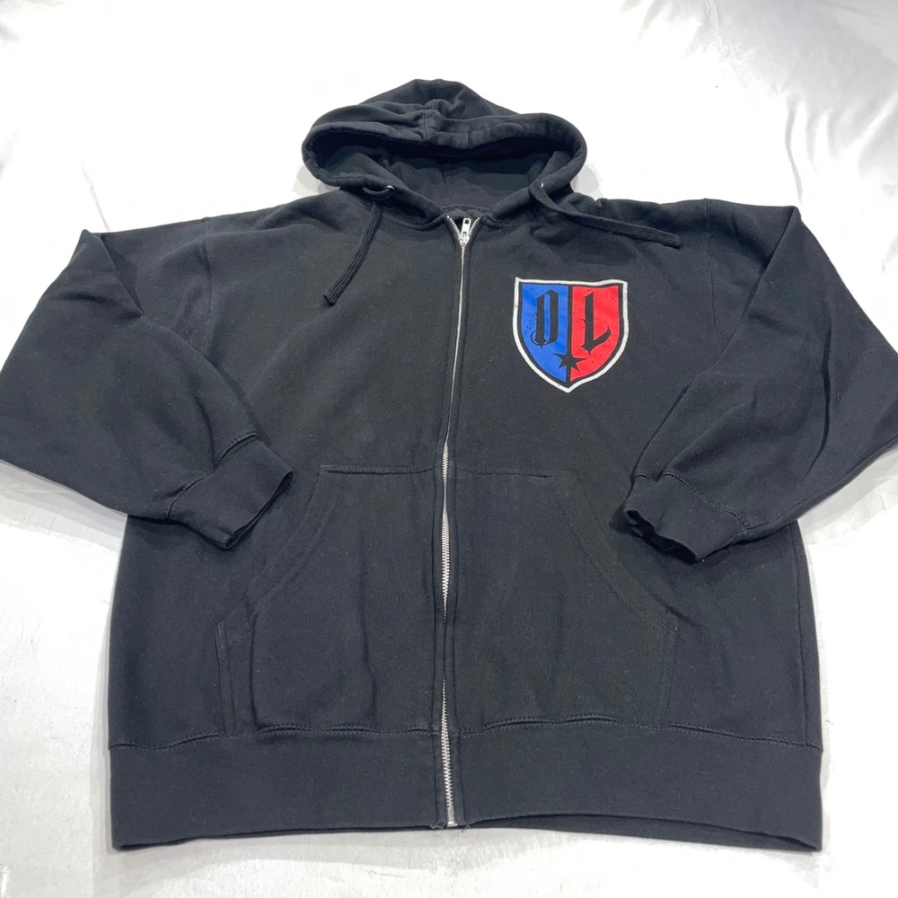 Def Leppard Rock of Ages Black Zip Up Hoodie Graphic Band Sweatshirt SS4500ZP